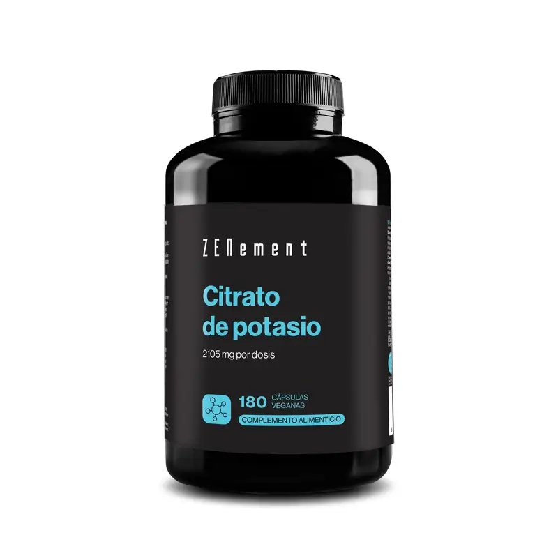 Zenement Citrato De Potasio 2105 Mg, 180 cápsulas veganas