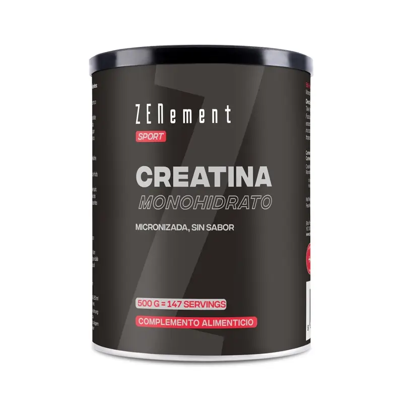 Zenement Creatina Monohidrato, Micronizada, Sin Sabor, 500 g