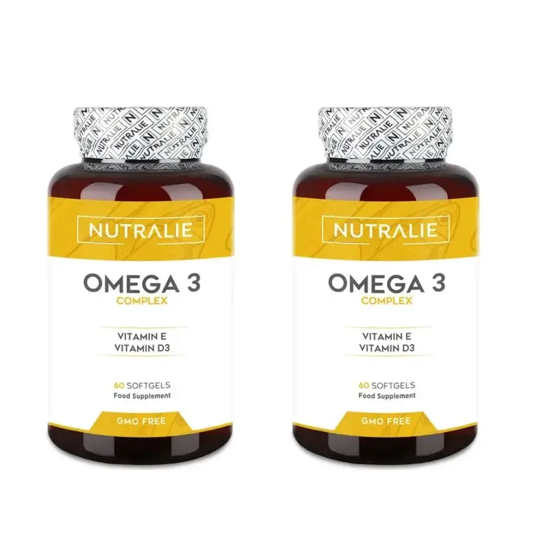 Nutralie Omega 3 Complex 2000Mg Epa Dha Con Vitamina E + D, 2X60 Cápsulas