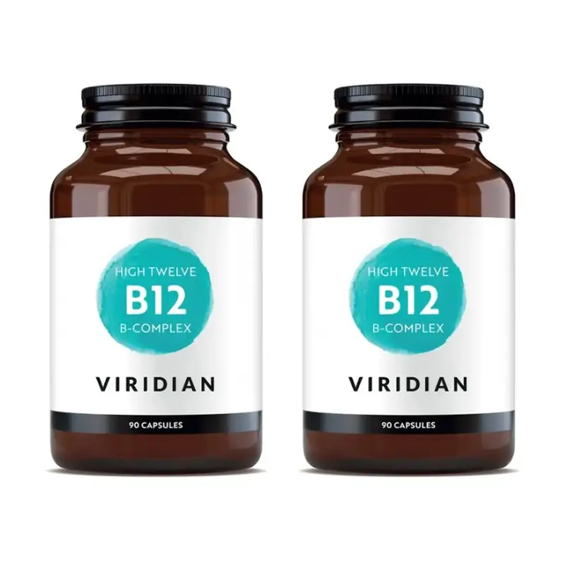 Viridian High Twelve Vit B12 Con B Complex, 2X90Cap.Veg.