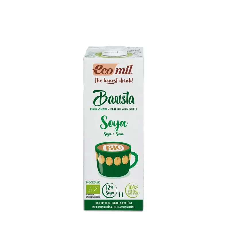 Ecomil Bebidas Vegetales Soja Barista Ecológica, 1 litro