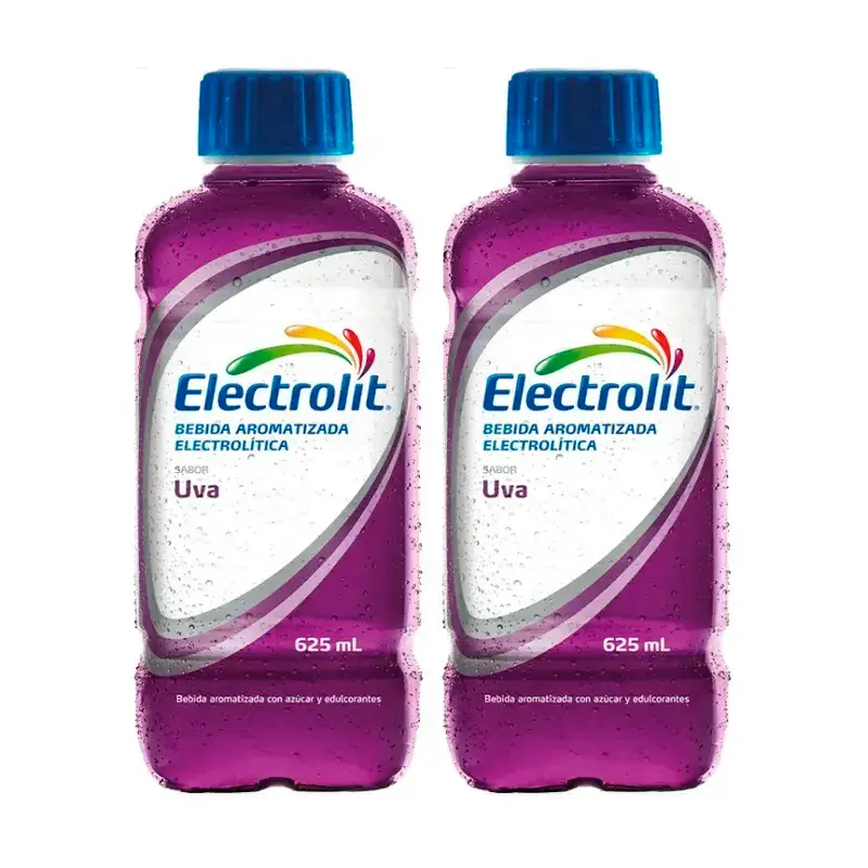 Electrolit Bebida Electrolítica Uva, Pack 2 x 625 ml