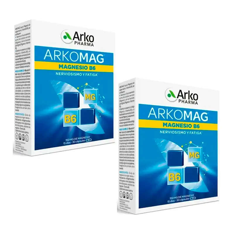 Arkopharma Arkomag Magnesio, 2X30 Cápsulas