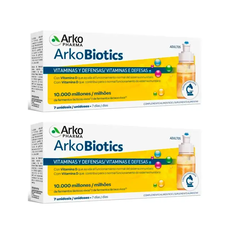 Arkopharma Arkobiotics Vitaminas y Defensas Adultos, 2x7 unidosis