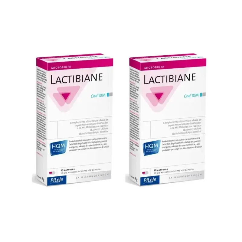Pileje Lactibiane Cnd 10M, 2X30 Cápsulas