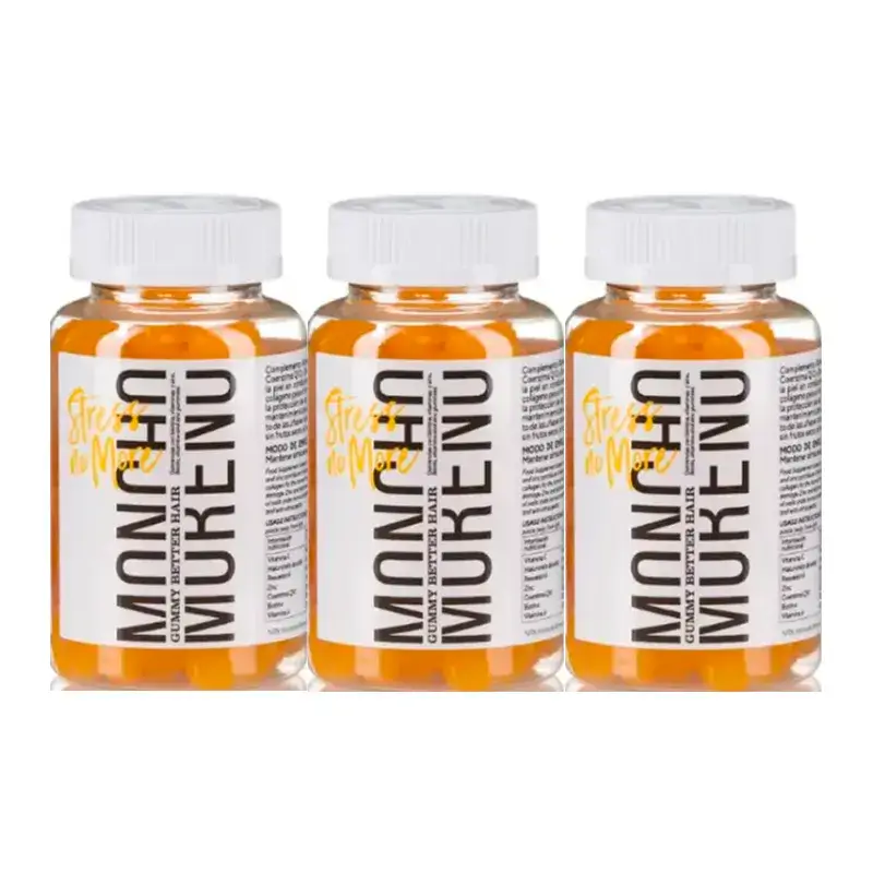 Moncho Moreno Gummy Stress No More, Pack 3 x 60 unidades