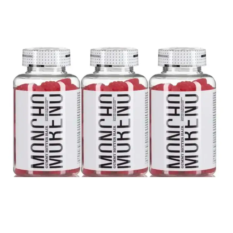 Moncho Moreno Gummys Better Hair, Pack 3 x 60 unidades