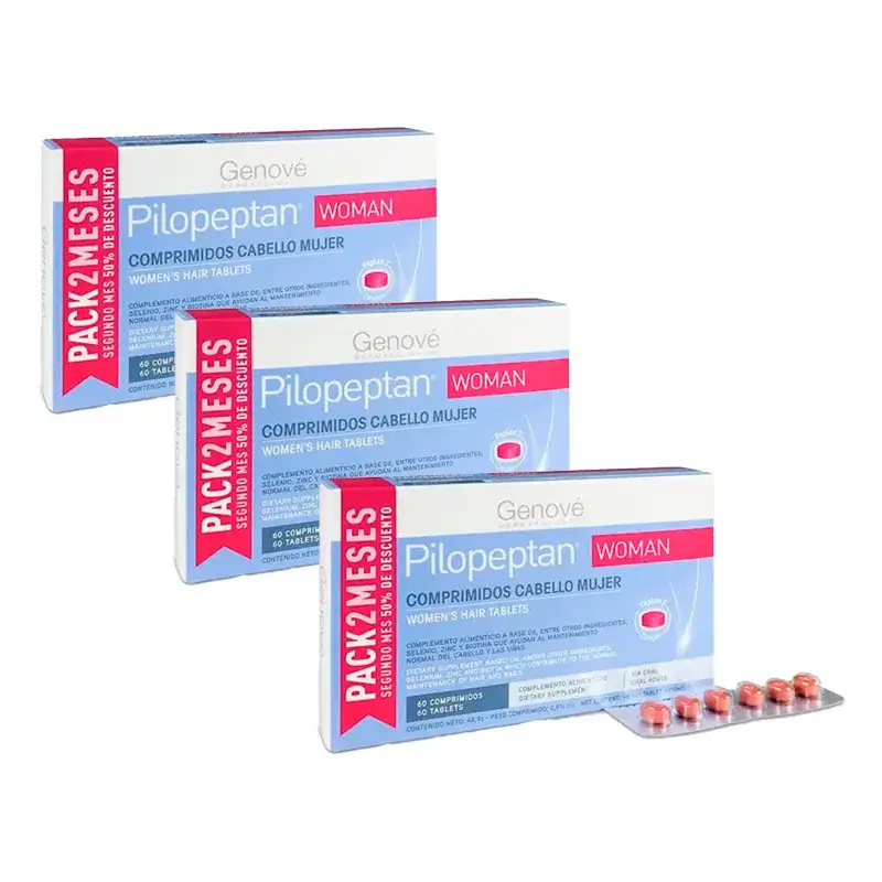 Pilopeptan Woman, Pack 3 x 60 comprimidos