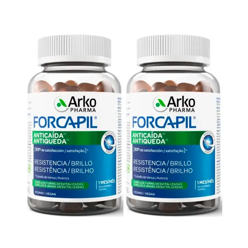 Arkopharma Forcapil Anticaída, Pack 2 x 60 Caramelos De Goma