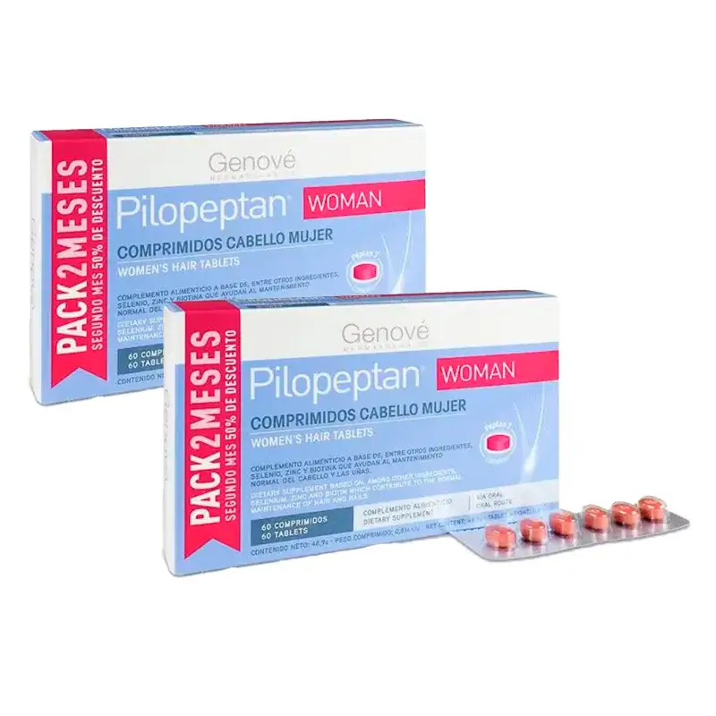 Pilopeptan Woman, Pack 2 x 60 comprimidos