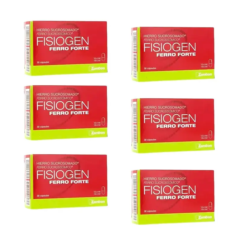 Fisiogen Ferro Forte, Pack 6 x 30 Cápsulas