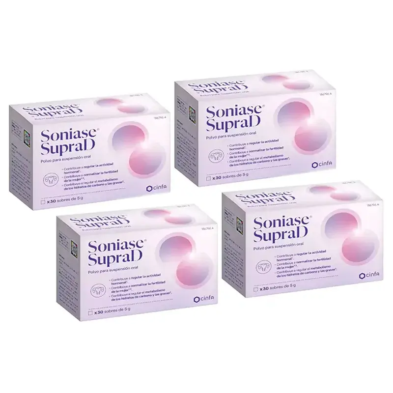 Soniase Supra D, Pack 4 x 30 Sobres x 5 gr