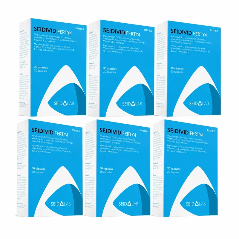 Seidivid Ferty4 Complemento Alimenticio, Pack 6 x 30 Cápsulas