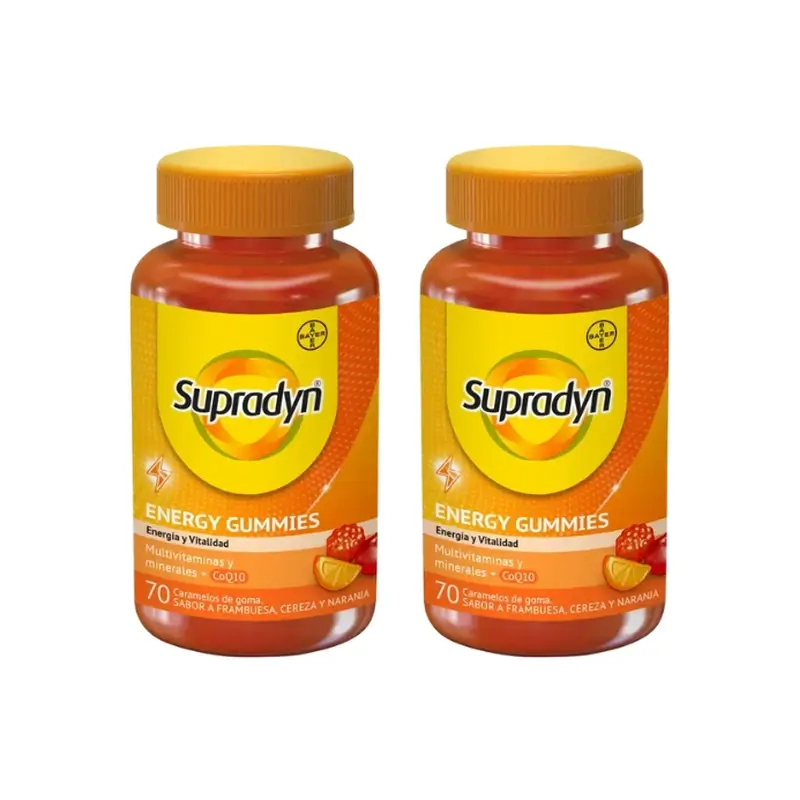 Supradyn Energy Vitaminas y Energía Multivitaminas, 2x70 Gummies