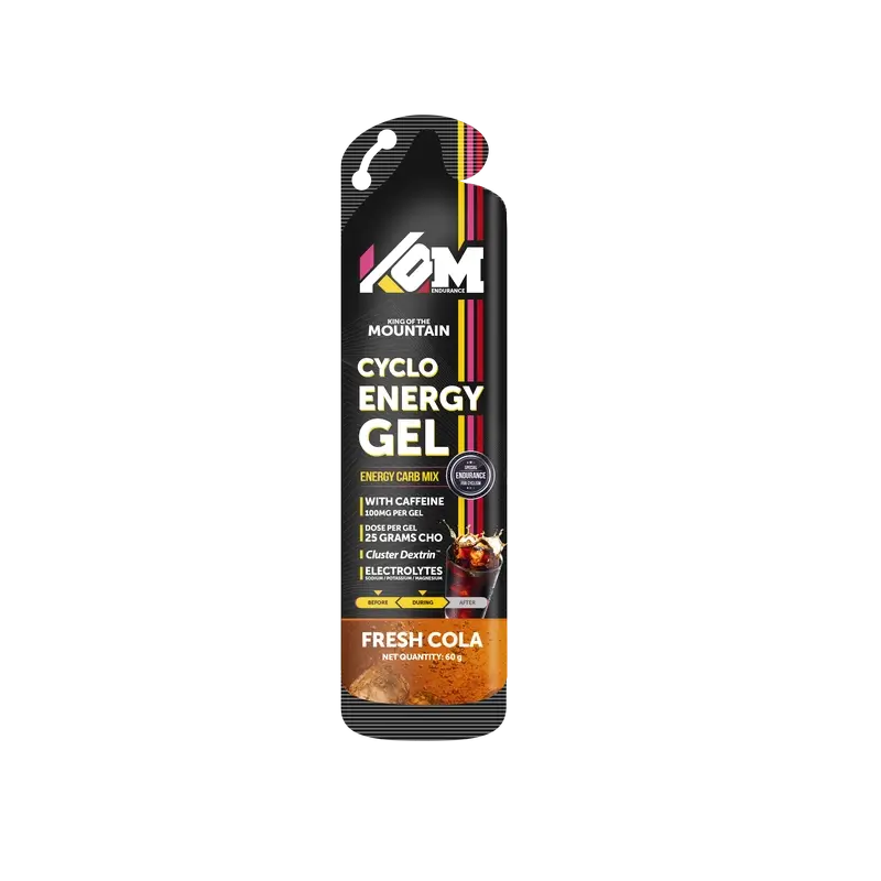 Kom Endurance Shot Nutricion Deportiva , shot de 60 ml con cafeina, guarana y taurina sabor cola
