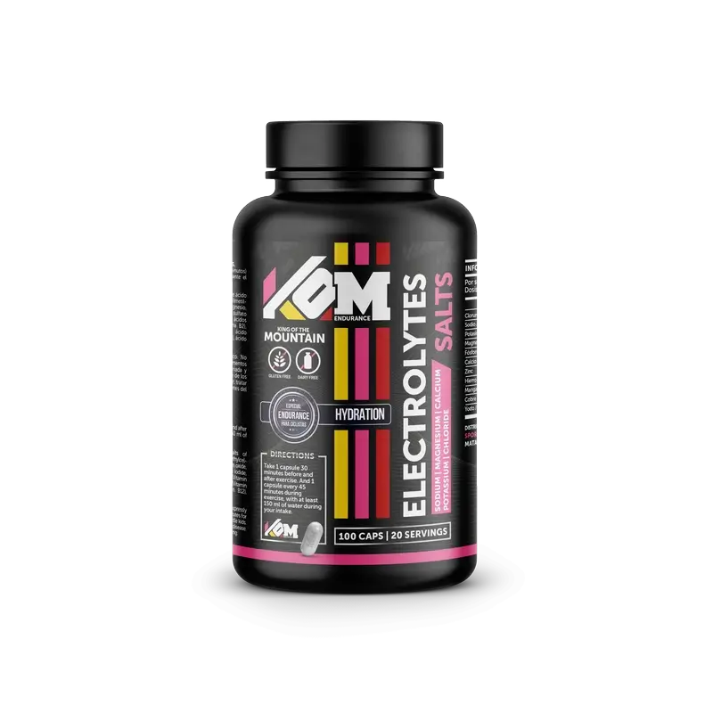 Kom Endurance Hidratación Nutricion Deportiva , bote de 100 capsulas de electrolitos