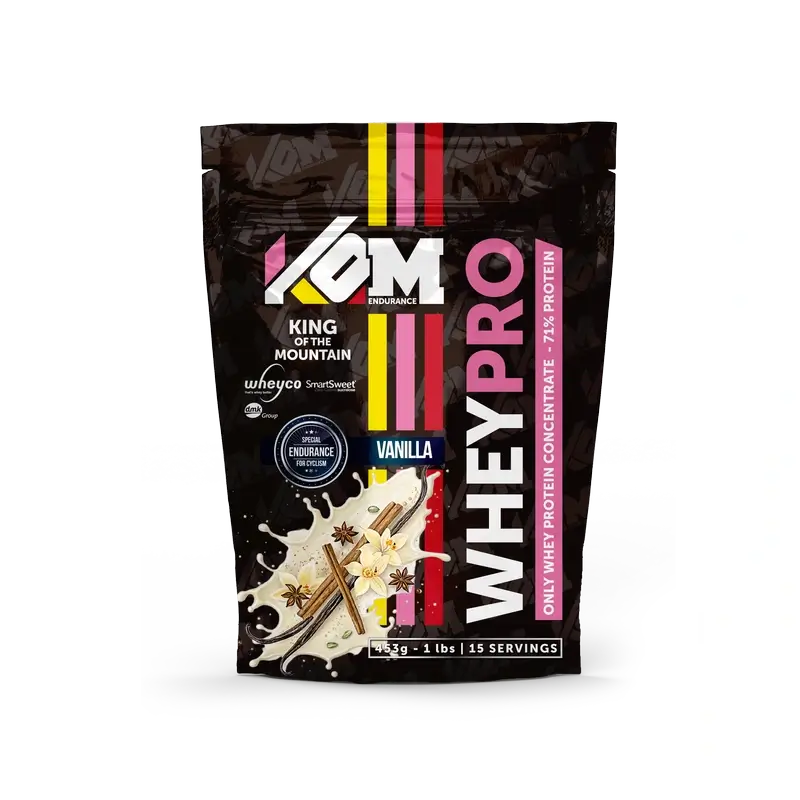 Kom Endurance Proteinas Nutricion Deportiva , saco de proteína whey 453 g sabor vainilla