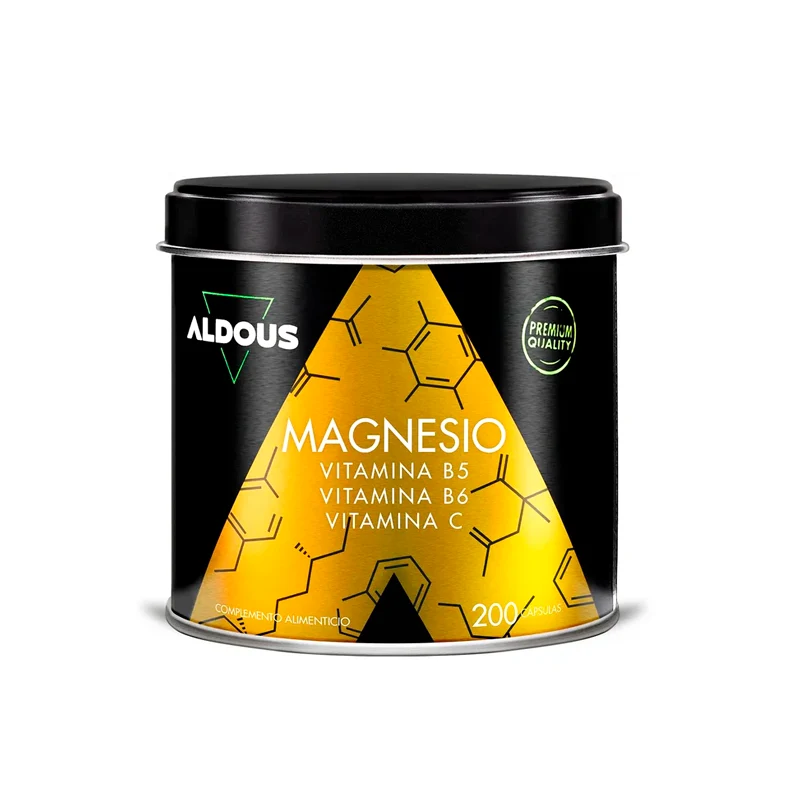 Citrato de magnesio con Vitamina C, B5 y B6 - 200 cápsulas