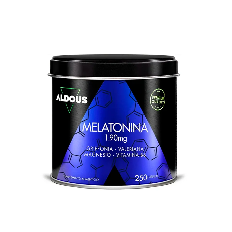 Melatonina con Magnesio, Griffonia, Valeriana y Vitamina B6 - 250 cápsulas