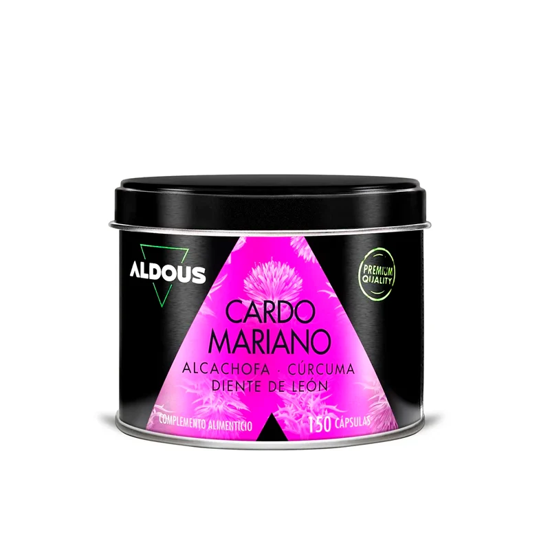 Cardo Mariano con Alcachofa, Cúrcuma, Diente de León y Desmodium - 150 cápsulas