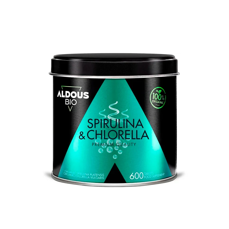 Mix de Espirulina y Chlorella Ecológica - 600 comprimidos
