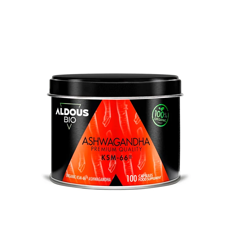 Extracto de Raíz de Ashwagandha KSM-66 Ecológico - 100 cápsulas