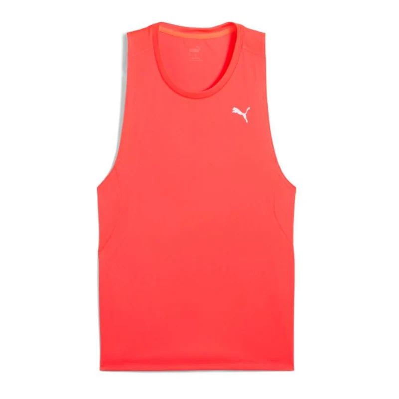 Puma Camiseta Deportiva sin Mangas Velocity Rojo, para Hombre