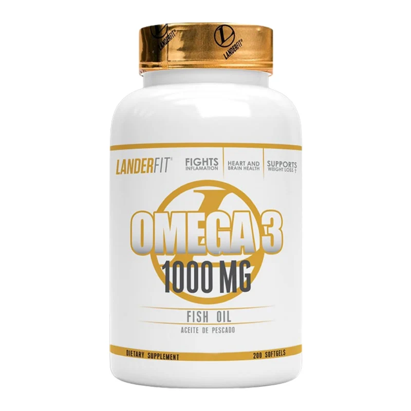 Landerfit Suplemento Alimenticio Omega 3 1000 mg, 120 Cápsulas