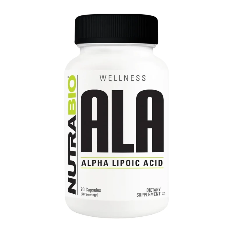 NutraBio Suplemento Alimenticio Ácido Alpha Lipoico, 90 Cápsulas