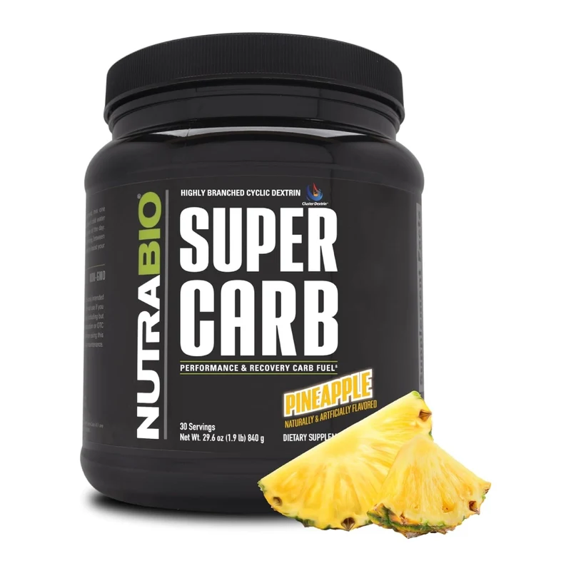 NutraBio Suplemento Alimenticio Súper Carb, 30 Porciones