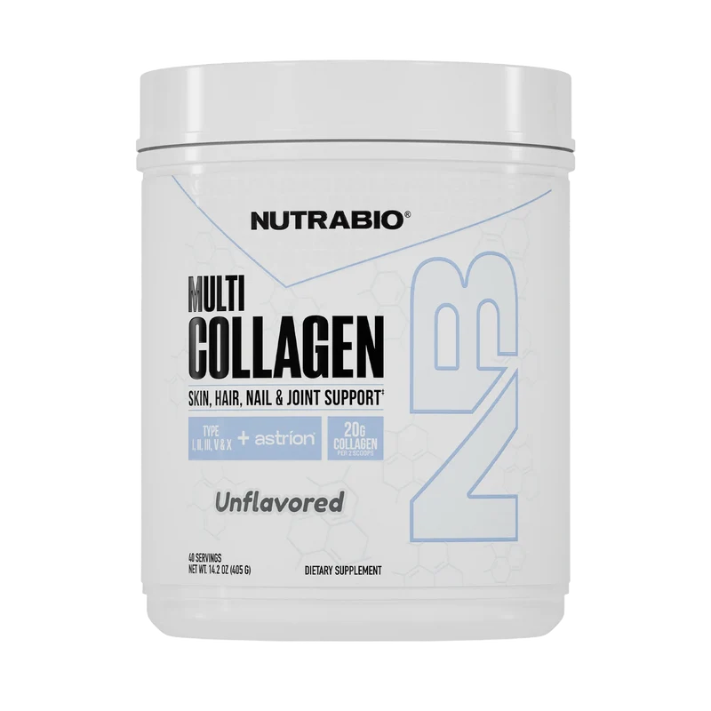 NutraBio Suplemento Alimenticio Multi Colágeno, 40 Porciones