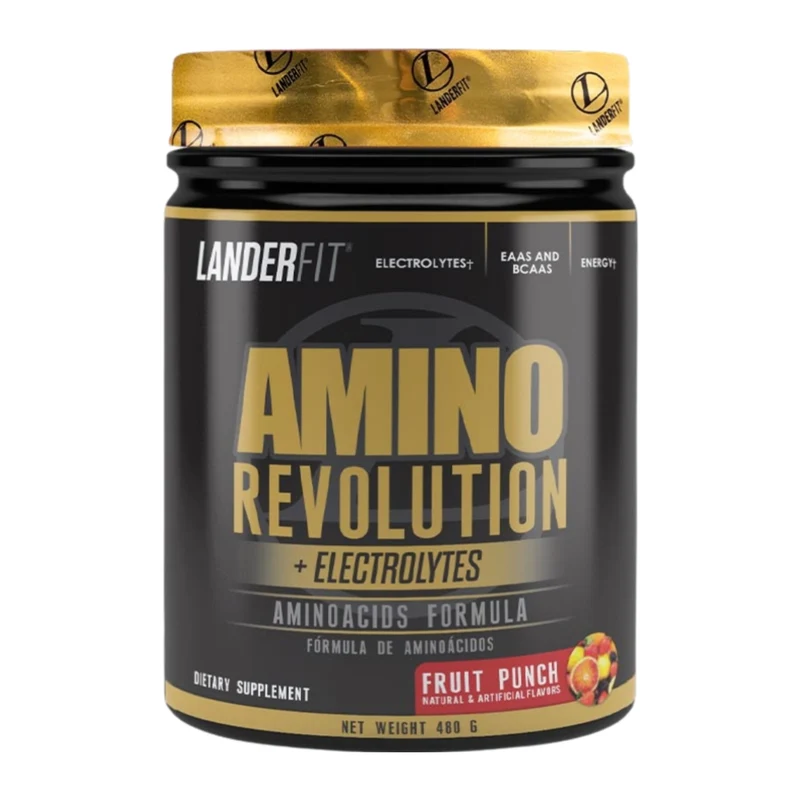 LanderFit Suplemento Alimenticio Aminoácidos + Electrolitos, 480 g