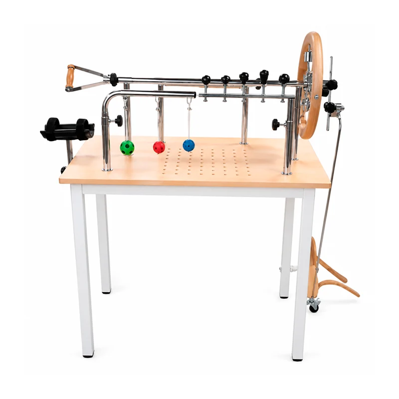 Mesa de manos con pedal para recuperacion de extremidades inferiores cromada