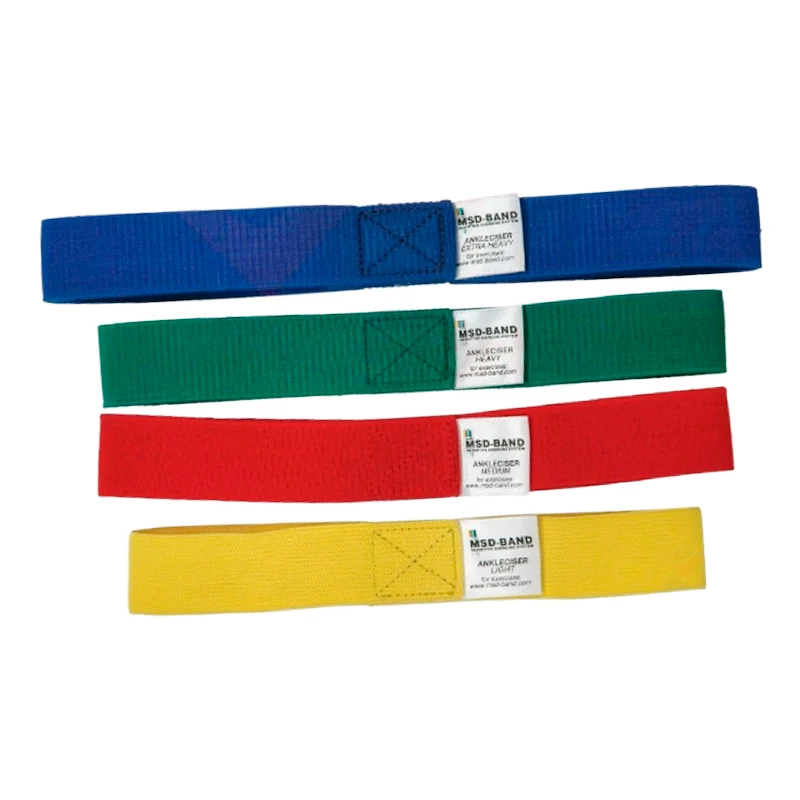 Banda elástica diseñada especialmente para tobillos. Set de 4 unidades
