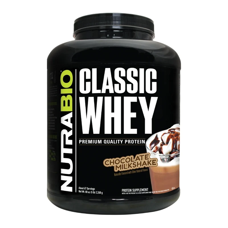 NutraBio Suplemento Deportivo Proteína Classic Whey, 5 Libras