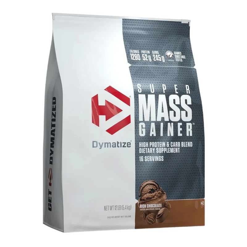 Dymatize Suplemento Deportivo Proteína Super Mass Gainer, 12 Libras