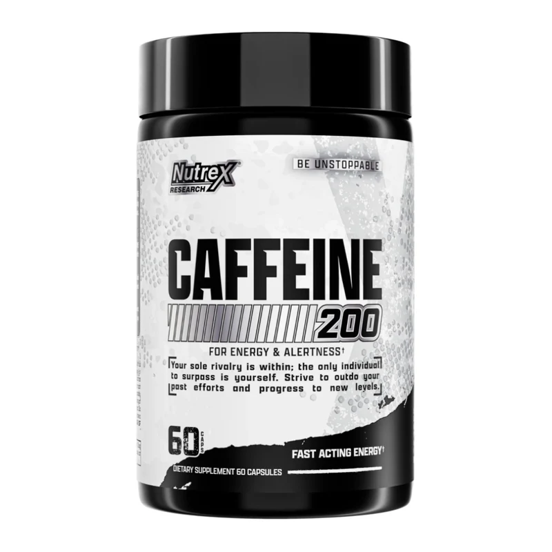 Nutrex Suplemento Alimenticio Cafeína 200, 60 Cápsulas