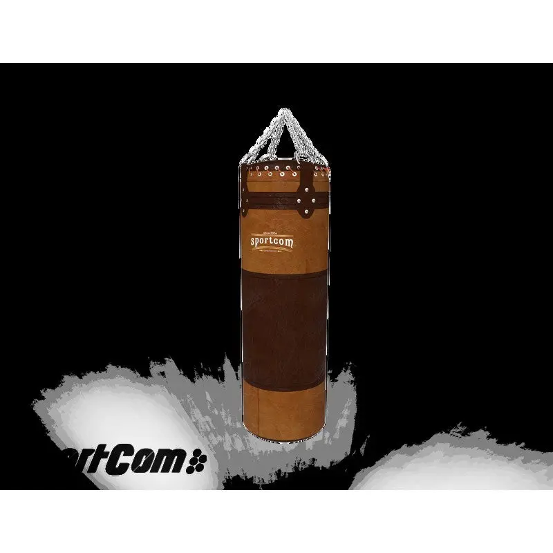 Vintage-Sandsack Echtleder 1,30 m – 40 cm Durchmesser