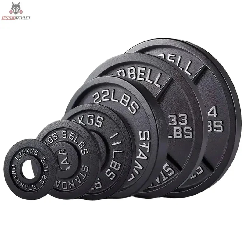 Olympische Hantelscheiben aus Gusseisen 1,25–25 kg – Titanium Strength