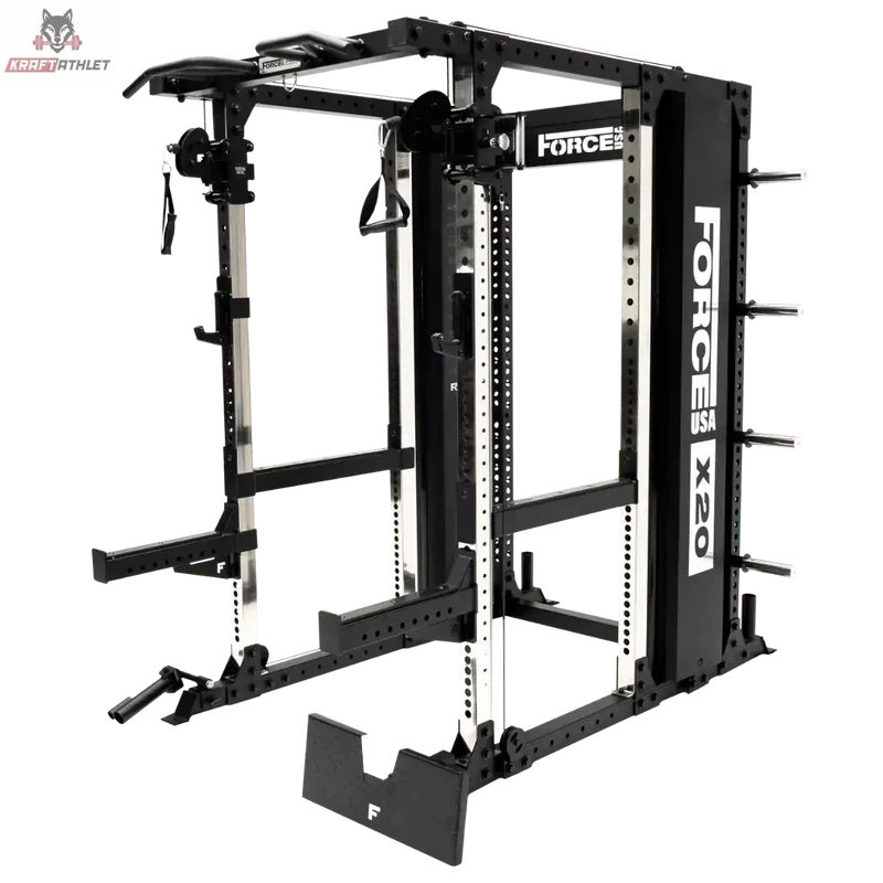 X20 Pro Multi Trainer - Double Adjustable Pulley + Power Cage Force USA