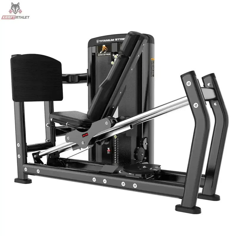Horizontale Beinpresse Titanium Strength Genesis Series – Steckgewichte