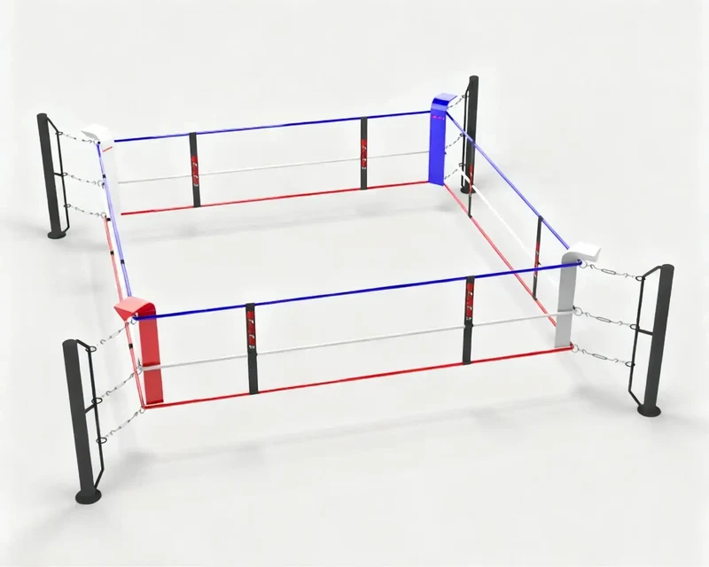 Bodenanker-Boxring mit Stahlpfosten – 4×4 bis 7×7 m