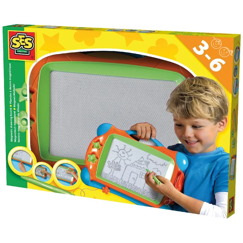 SES Creative Ardoise magique magnétique 35 x 25 cm multicolore