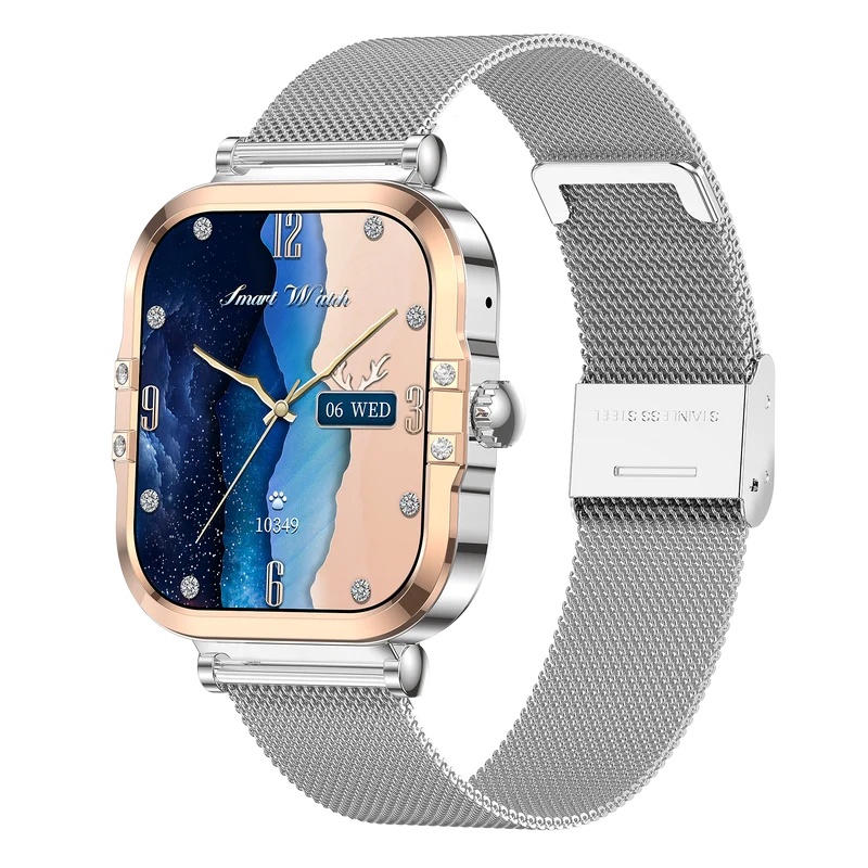 Montre connectée AMOLED- Edition Véga (avec bracelet milanais) couleur Argent