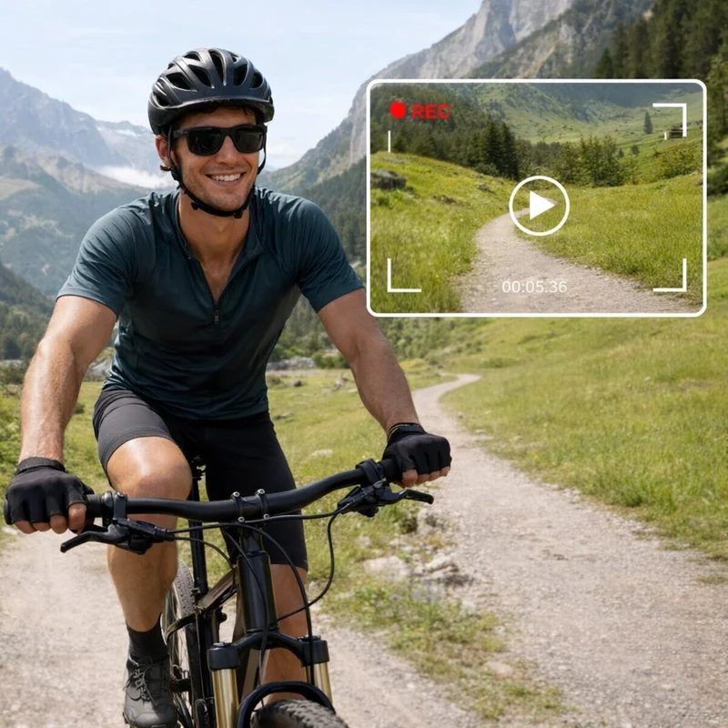 Lunettes intelligentes multifonctions NASA édition FUTURA caméra, prise de photos, enregistrement vidéo et audio, appels Bluetooth, lecture de musique, assistant vocal, transmission sans fil Wi-Fi, Monture Mat Noir Verres Graphite Modèle Unisex design