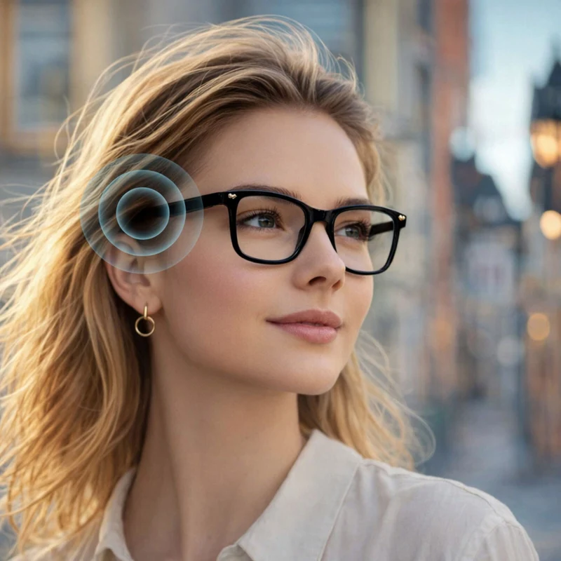 Lunettes intelligentes multifonctions NASA édition . FUSION transmission Wi-Fi, Bluetooth Microphone Et Haut-Parleur Intégré Monture Mat Noir Verres Incolore Modèle Unisex design