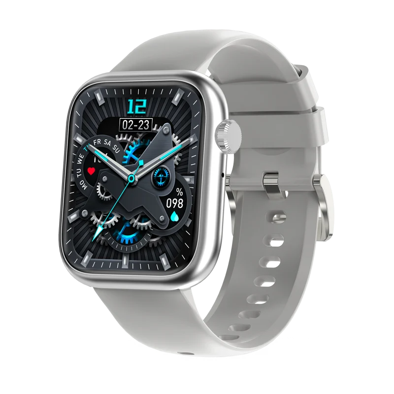 Montre connectée - Edition Omega-avec bracelet en silicone couleur Gris