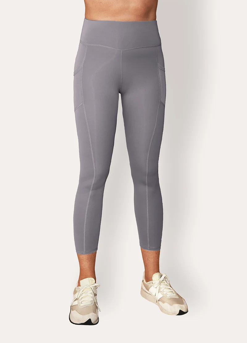 Legging fitness taille haute Gris