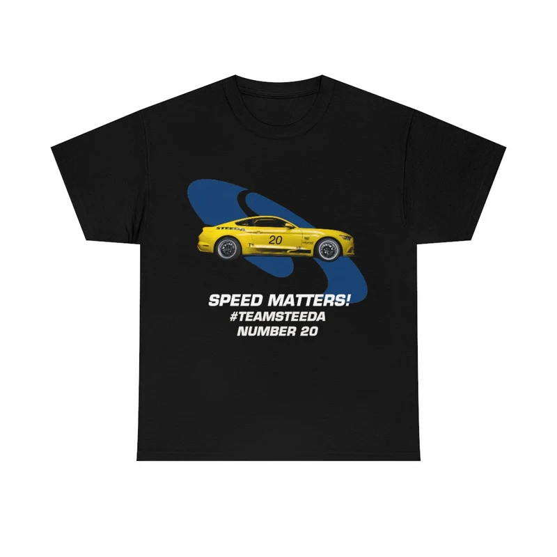 Steeda "Equipo Steeda"Número 20 - Camiseta de algodón negra