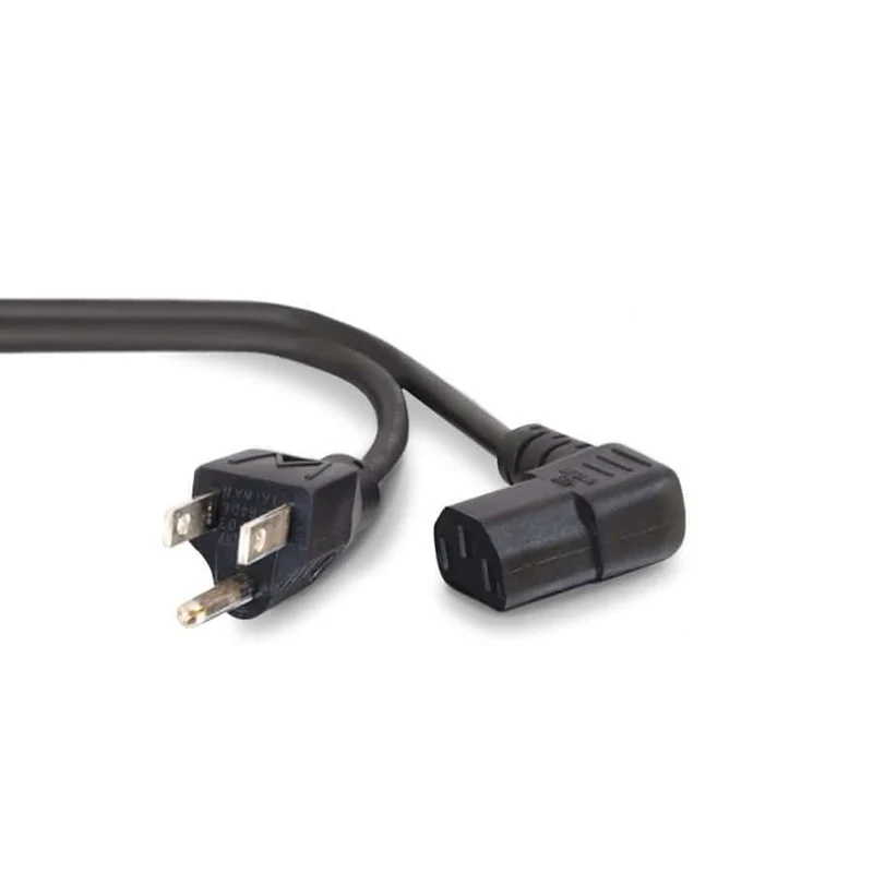 Power Cord, 6' angled plug